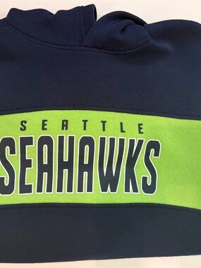 Seattle Seahawks Youth Hoodie - Neon Green & Navy